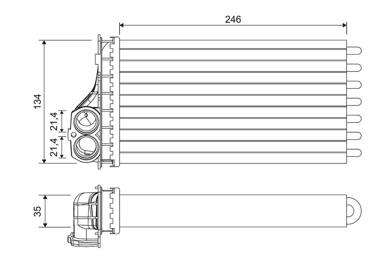 VALEO 811567 Kalorifer Radyatörü Citroen Xsara Picasso