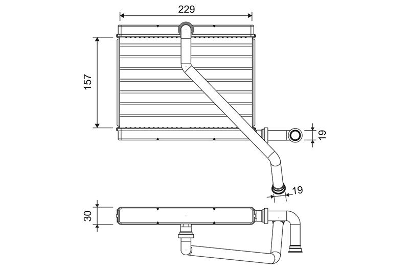 NIS-707289 Kalorifer Radyatoru M47-M52-M54-M57-M57n-M62  -  E39-E53