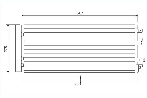 MAHLE AC1101000S Klima Radyatörü Kondensatörü Opel Corsa E 14>19 1.0 Xfl-Xft 1.3 Cdti B13dtc-Dte-Dtn-Dtr 1.4 B14xej -Xel
