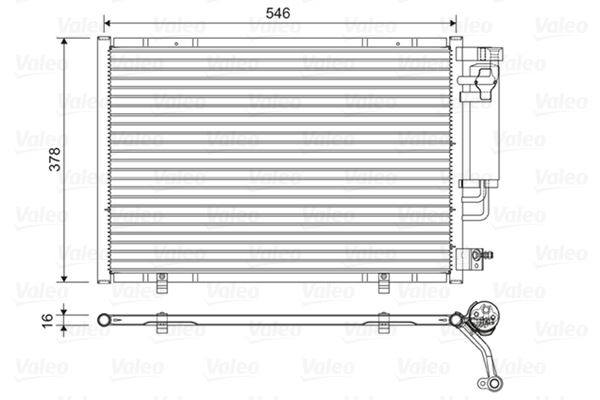 VALEO 822613 Klima Radyatörü Ford Fiesta 08> 1.4 Tdci 70 Ps