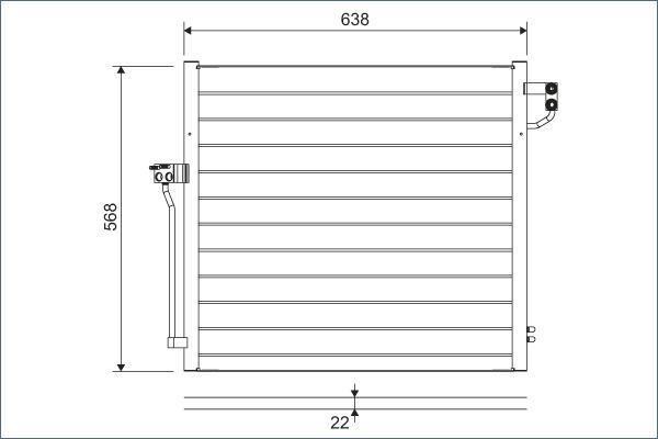 VALEO 822623 Klima Radyatoru Mercedes W166 X166 C292