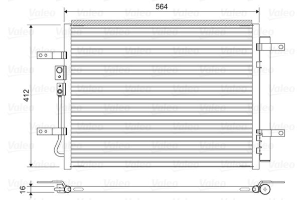 VALEO 822628 Kondenser Hyundai Ioniq