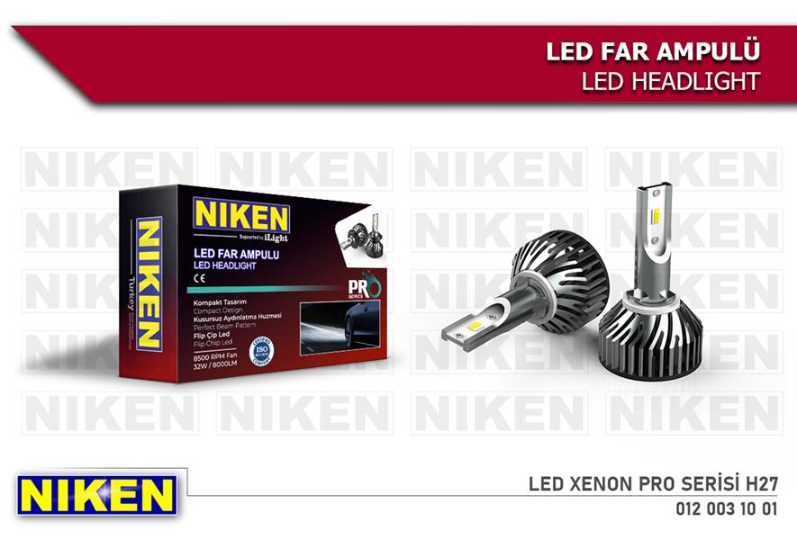 NIKEN 0120031001 Ampül Led Xenon Pro Serisi H27