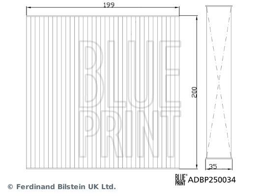 BLUEPRINT ADBP250034 Kabin Filtresi Tivoli 20 .Tivoli 30 .Tivoli 4x4 20 .Tivoli 4x4 30