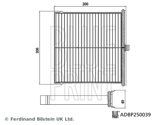 BLUEPRINT ADBP250039 Kabin Filtresi Cx-30.Cx-30 Awd.Cx-30 Hybrid.Cx-30 Hybrid Awd.Mx-30.Mazda3 Iv.Mazda3 Iv Awd.Mazda3 Iv