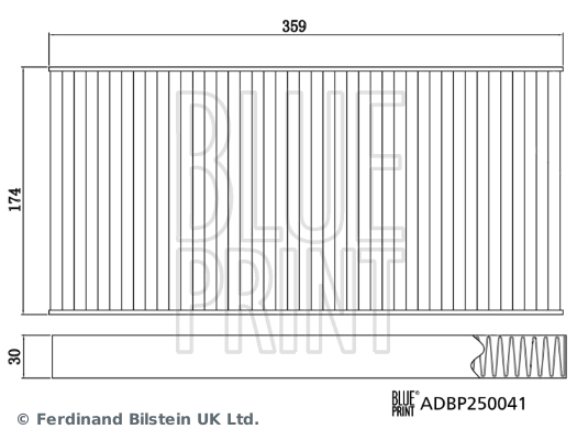 BLUEPRINT ADBP250041 Polen Filtresi Ford Explorer Vw-Seat-Cupra-Audi 23> Elektirkli Araçlar Karbonlu