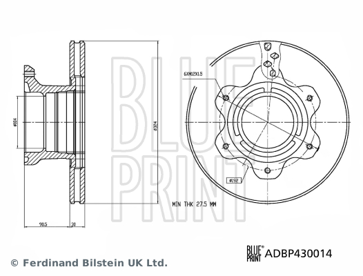 BLUEPRINT ADBP430014 Fren Diski