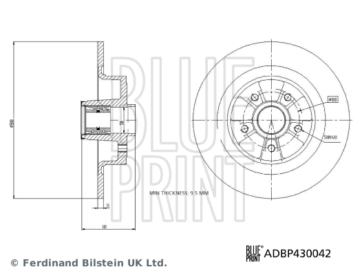 BLUEPRINT ADBP430042 Fren Diski