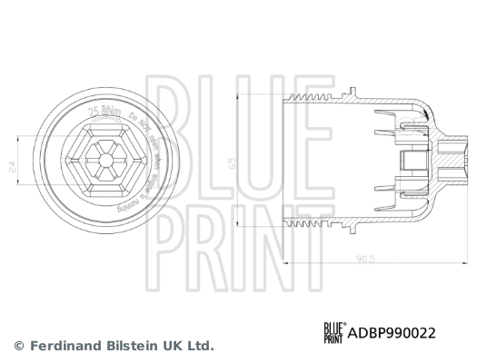 BLUEPRINT ADBP990022 Yağ Filtresi Kapaği 200 Js .200 Uf .200 Awd Uf .300 Lx .300 Awd Lx .300c Lx .300c Awd Lx .Gra