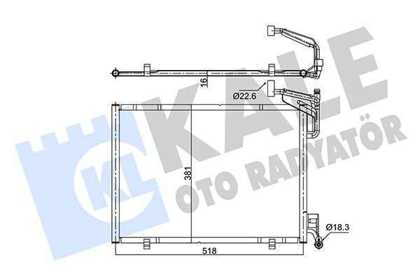 KALE 357315 Klima Radyatoru Fiesta 14> B-Max 14> Ecoboost 1.0