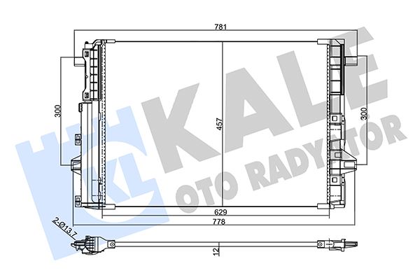 KALE 357725 Klima Radyatoru Mercedes W176 W246 C117 X117 X156 Kurutuculu