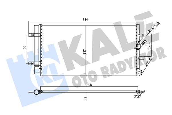 KALE 357770 Kondenser A6 A7 Avant-Quattra 15-18