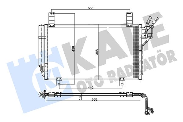 KALE 357795 Kondenser Mazda Cx-5 2.0 11-
