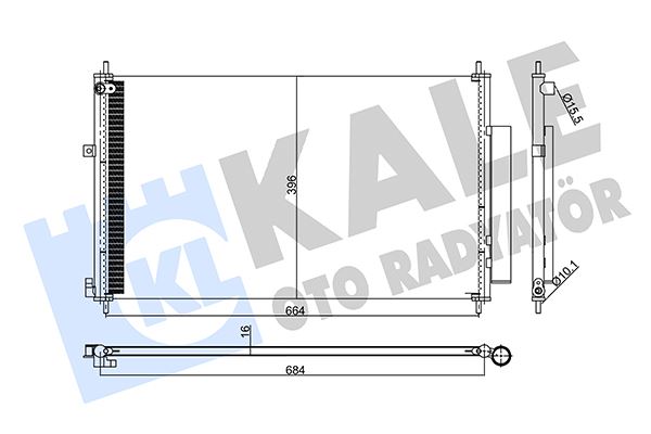KALE 357925 Kondenser Honda Cr-V Iv 1.6 Dtec 15-
