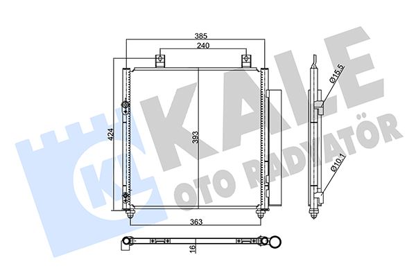 MGA-82580 Klima Radyatoru Mitsubishi Attrage Vi 1.2 13- Spacestar Vi 1.0 - 1.2 12-