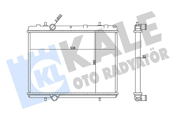 KALE 358990 Radyatör Peugeot 307 Ym-3008 Rcz-Partner Tepe Berlingo Iii-308-5008-C4-C4 Ii Ds4-C4 Picasso Ds5 C5