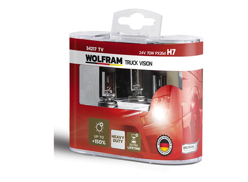 WOLFRAM 34217 TV Ampul 24 H7 70 Px26d Truck Vision 150 Fazla Işik