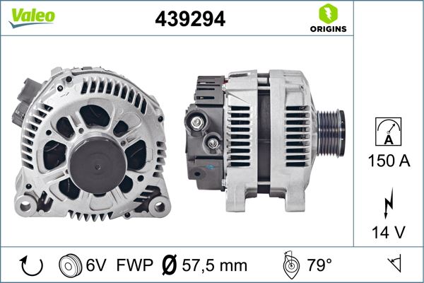 VALEO 439294 Alternatör Psa