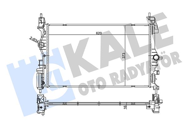 KALE.İ357260 Radyatör Opel Adam-Opel Corsa E 1.3 Cdti Al/Brz