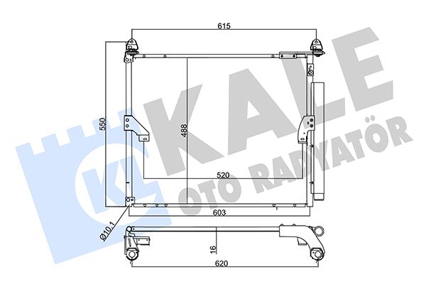 KLR-357375 Klima Radyatoru Kondenser (Toyota Land Cruiser Prado 4.0 V6 Vvti 09- )