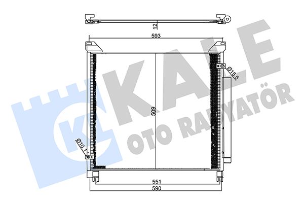 KLR-357710 Klima Radyatoru Toyota Hilux 2.4 D4d Revo 2015-/