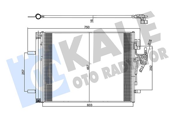 KALE 357825 Klima Radyatoru Land Rover Discovery Sport L550 Freelander 2 L359 Range Rover Evoque L538 . Volvo S60 S80 V60 V70