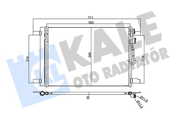 KLR-357965 Klima Radyatoru Audi