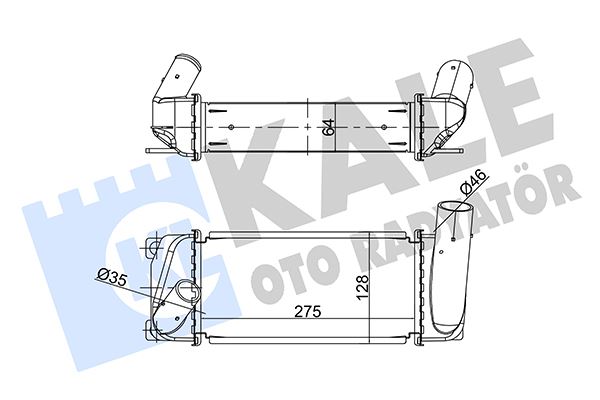 42-4304 Turbo Radyatoru (Intercooler) Toyota Corolla 1.4 D 2012-