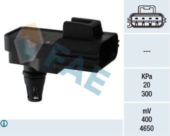 OPT-E-550413A Emme Manifold Sensor (Map) ( Ford   Transit 2.4 V347 07-14 )