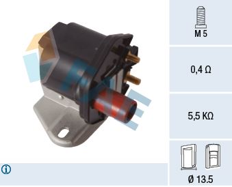 FAE 80460 Atesleme Bobini Mercedes M102 M103 M119 W201 W124 W126 W140 W126 R129 W140 W461 W463
