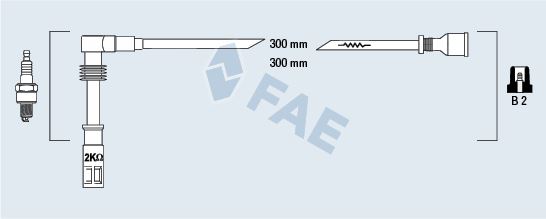 FAE 85682 Buji Kablosu Passat A4 A6 1.8 95>01 Passat 97>00 Adr Afy Apt Arg