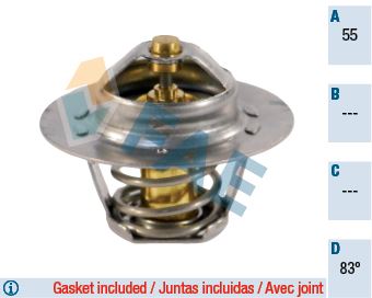 FAE 5205383 Termostat P306 Gti P306 P405 P406 P605 P806 Xantia Xm Xsara Zx 1.8 16v-2.0 16v
