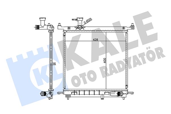 KALE 358685 Radyatör Al/Brz Nissan Micra Iv 1.2 1.2 Lpg 10 -15- Mt