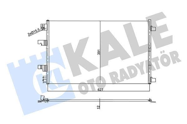 KALE 358755 Kondenser Al/Brz Nissan Qashqai-Qashqai 2 I 1.6 Dci 11-13- Kurutucusuz