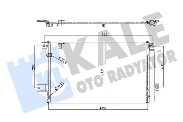 MGA-82594 Klima Radyatoru Toyota Avensis 2.0 D4d 06-08