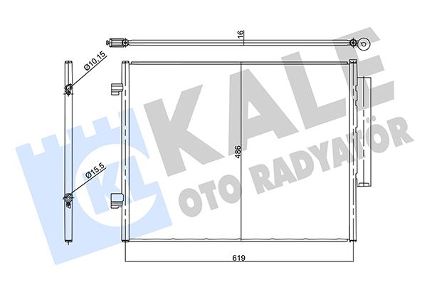 KALE 358905 Kondenser Al/Brz Alfa Romeo Giulia 2.0 2.2d 2.9 15 >-Stelvio 2.0 2.9 Q4 16 > Kurutuculu