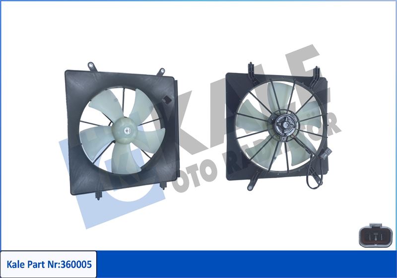 KALE 360005 Fan Grubu Honda Cr-V Ii 2.0 01-07-Cr-V Iii 2.0 I-Vtec 4wd 06-12- 12v-Klimali
