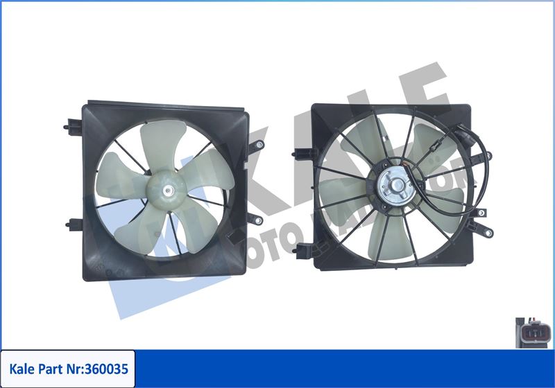 KLR-360035 Fan Motoru Davlumbazli ( Honda Civic 1.7 01-06, -(12v)