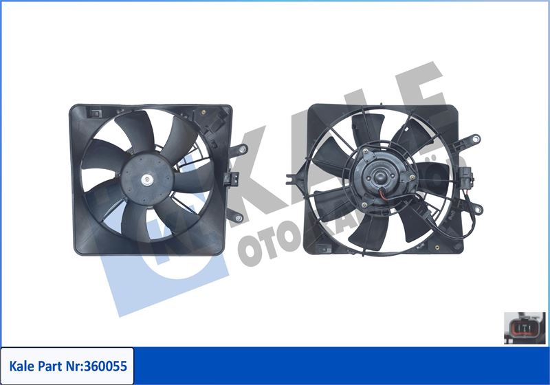 KALE 360055 Fan Grubu Honda Jazz Ii 1.2i-Dsi 02-08- 12v