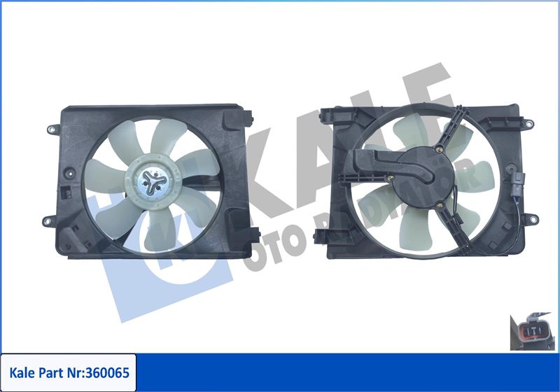 KALE 360065 Fan Grubu Honda Civic Viii Hatchback 1.4 05--Civic Viii Saloon 1.6 1.8 05-12 - 12v-Klimali