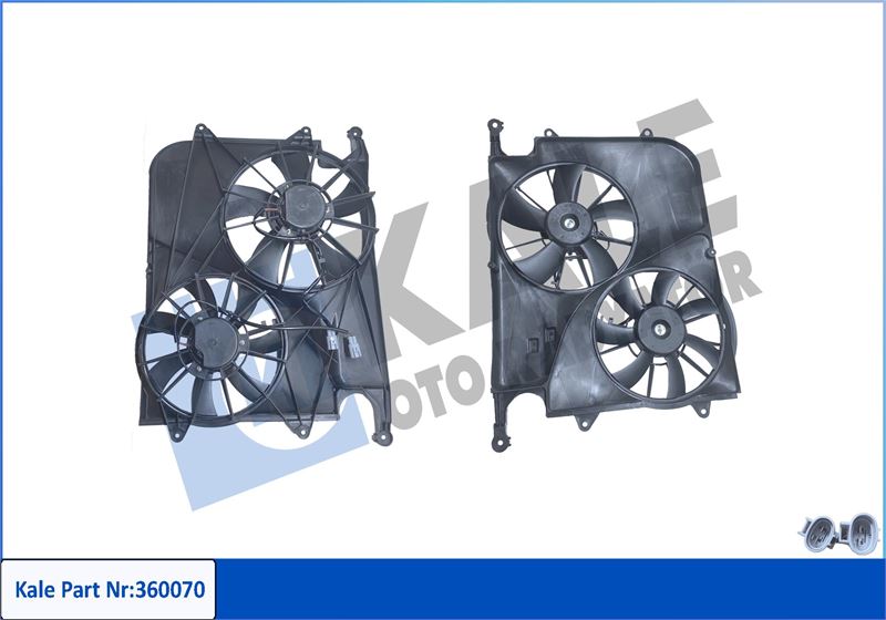 KALE 360070 Fan Grubu Chevrolet Captiva C100.C140 2.0 2.0d 4wd 2.2d 2.2d 4wd 06 >-Opel Antara L07 2.0 Cdti