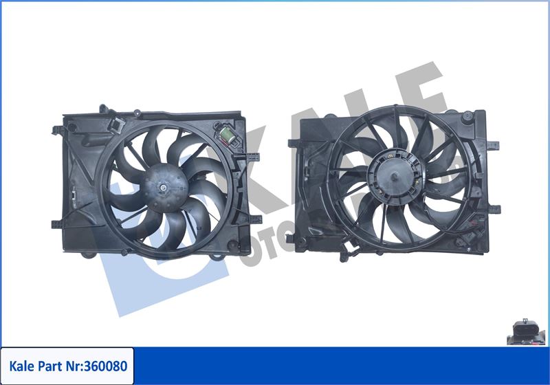 KALE 360080 Fan Grubu Chevrolet Aveo 1.2 1.2lpg 1 1.4 11-15 - 12v-Klimali