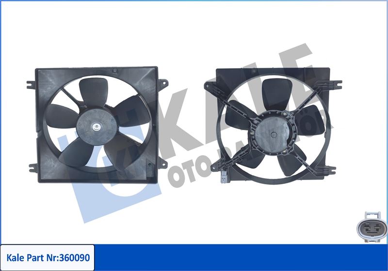 KLR-360090 Fan Motoru Davlumbazli ( Chevrolet Lacetti (J200) 1.4 1.6 1.8 2.0d 05-11)