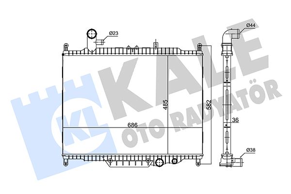 KALE 360165 Motor Su Radyatoru 306dt Range Rover Sport I L320 09>13 Discovery 4 09>18