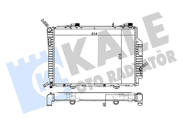 KALE 360175 Motor Su Radyatoru Mercedes Clk-Class C208 A208