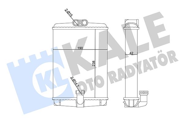 KALE 360205 Kalorifer Radyatoru Mercedes W210 W220 C215 R170 C208 A208