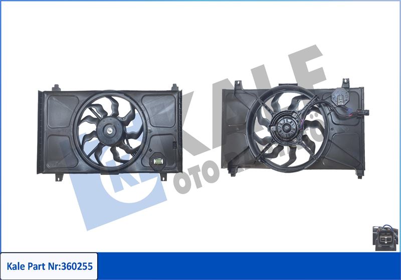 KALE 360255 Fan Grubu Hyundai Accent Iii 1.4 Gl 1.6 Gls 05-10 - 12v
