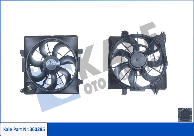 KLR-360285 Radyator Fani Hyundai Ix35 2.0 Crdi 2.0 Crdi 4wd 10-/ Kia Sportage 2.0 Crdi 2.0 Crdi Awd 10-/ 12v
