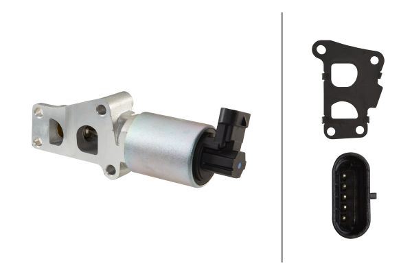 HELLA 6NU010171441 Egr Valfi Astra G-H-Zafira A-Meriva A-Vectra C 1.6 16v Z16xep-Z16xe1 5 Pin-Oval Soket
