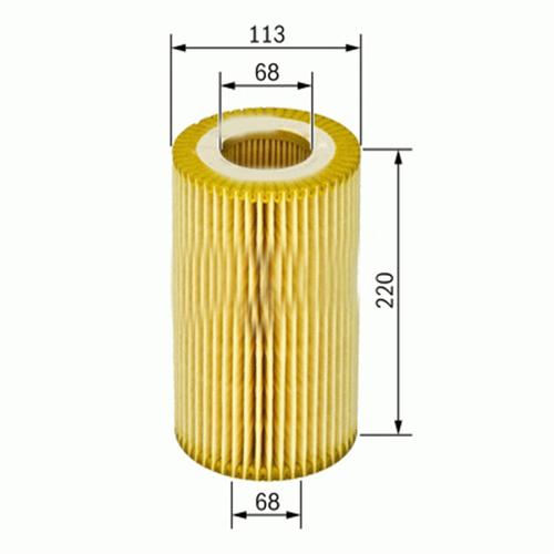 BCH F026407047 Yag Filtresi Filtre Elemani Daf, Henschel, Renault, Solaris, Van Hool, Vdl